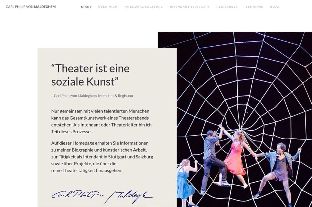 Maldeghem Homepage (Screenshot)